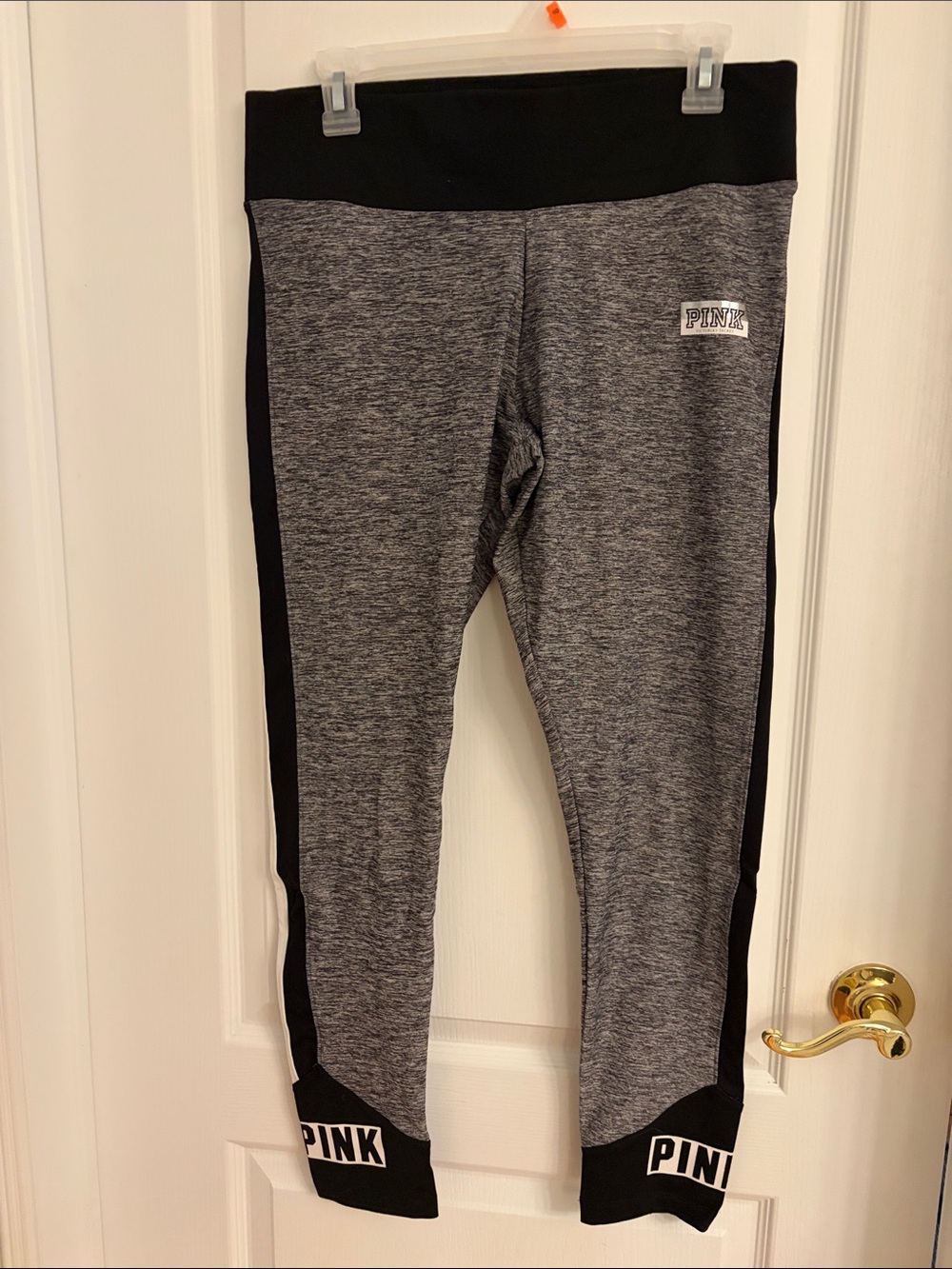 PINK Victoria's Secret Black & Gray Women’s Active Leggings